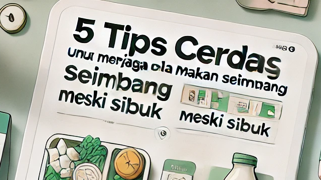 5 Tips Cerdas untuk Menjaga Pola Makan Seimbang